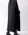 【thom/krom】 2WAY LONG CARDIGAN DRESS WD30_BLACK