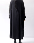 【thom/krom】 2WAY LONG CARDIGAN DRESS WD30_BLACK