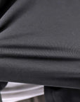 【PLÜ】 FLARED COTTON LIGHT SWEAT SHORT TOP PL11T_BLACK