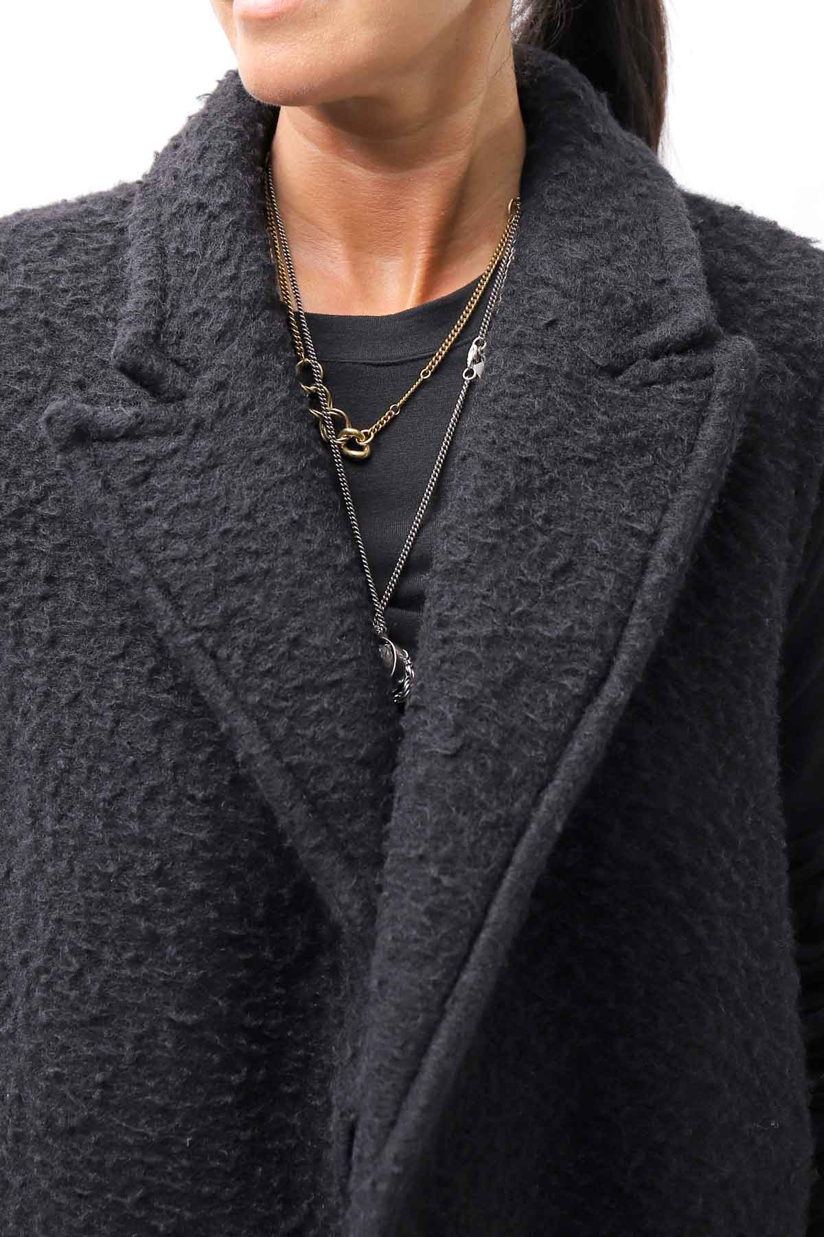 【NOSTRASANTISSIMA】 CASENTINO & TULLE GILET J106_BLACK