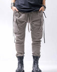 【thom/krom】 UNISEX COTTON WAFFLE RIB PANTS MST384_FOSSIL