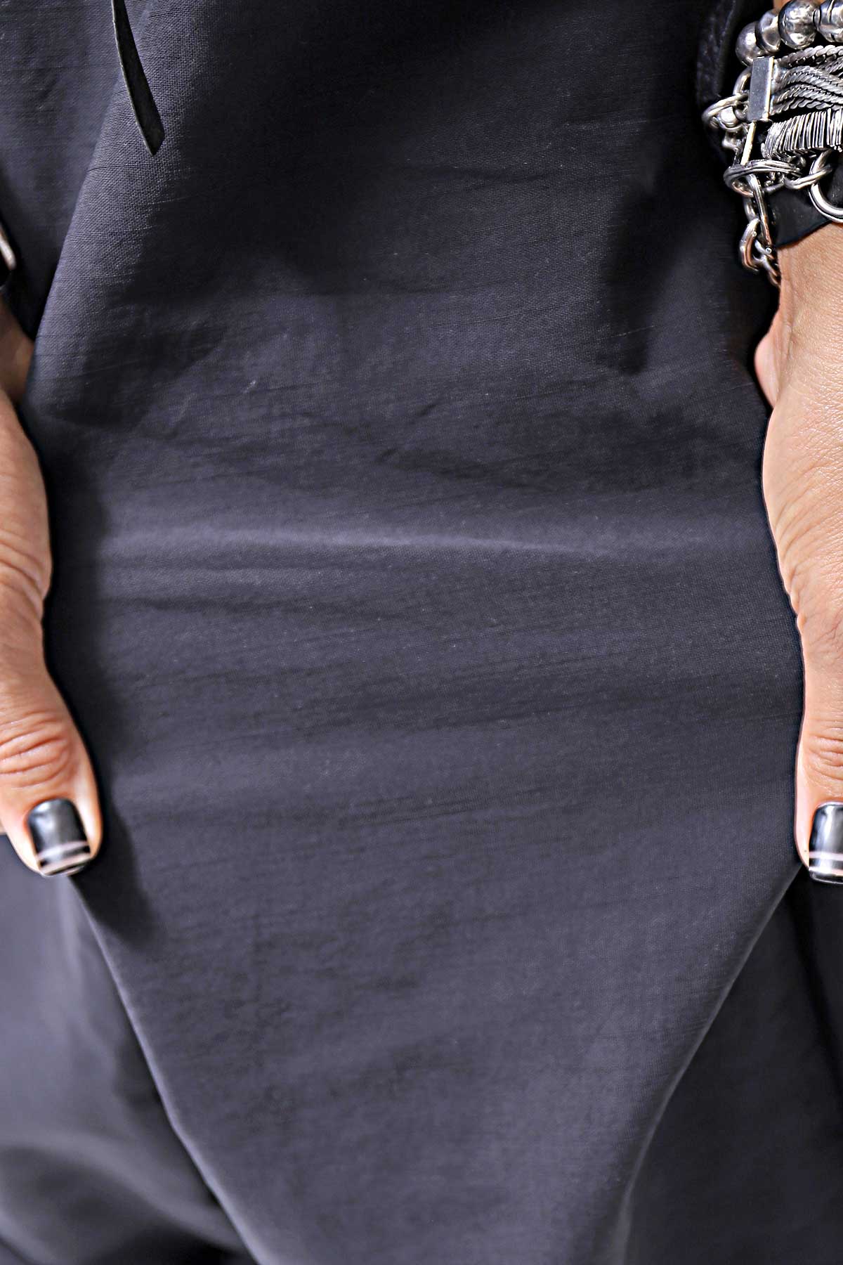 【studio b3】 UNISEX BOX SARROUEL WIDE PANTS RBB1961_BLACK