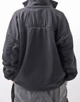 【thom/krom】 FRONT ZIP SWEAT TOPS WS498_BLACK