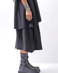 【NOSTRASANTISSIMA】 FRONT BALLOON SKIRT G145_BLACK