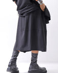 【NOSTRASANTISSIMA】 FRONT BALLOON SKIRT G145_BLACK