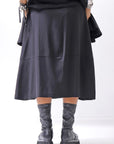 【NOSTRASANTISSIMA】 FRONT BALLOON SKIRT G145_BLACK