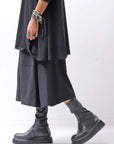 【NOSTRASANTISSIMA】 FRONT BALLOON SKIRT G145_BLACK
