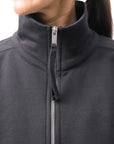 【thom/krom】 FRONT ZIP SWEAT TOPS WS498_BLACK