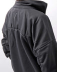 【thom/krom】 FRONT ZIP SWEAT TOPS WS498_BLACK