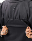 【thom/krom】 FRONT ZIP SWEAT TOPS WS498_BLACK