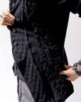 【RUNDHOLZ】 MIXED MATERIAL STRETCH JACKET 111 1107_BLACK