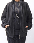 【DANIELE BASTA】 MAT LEATHER BOMBER JACKET DB1298_BLACK