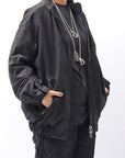 【DANIELE BASTA】 MAT LEATHER BOMBER JACKET DB1298_BLACK