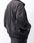 【DANIELE BASTA】 MAT LEATHER BOMBER JACKET DB1298_BLACK