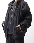 【DANIELE BASTA】 MAT LEATHER BOMBER JACKET DB1298_BLACK