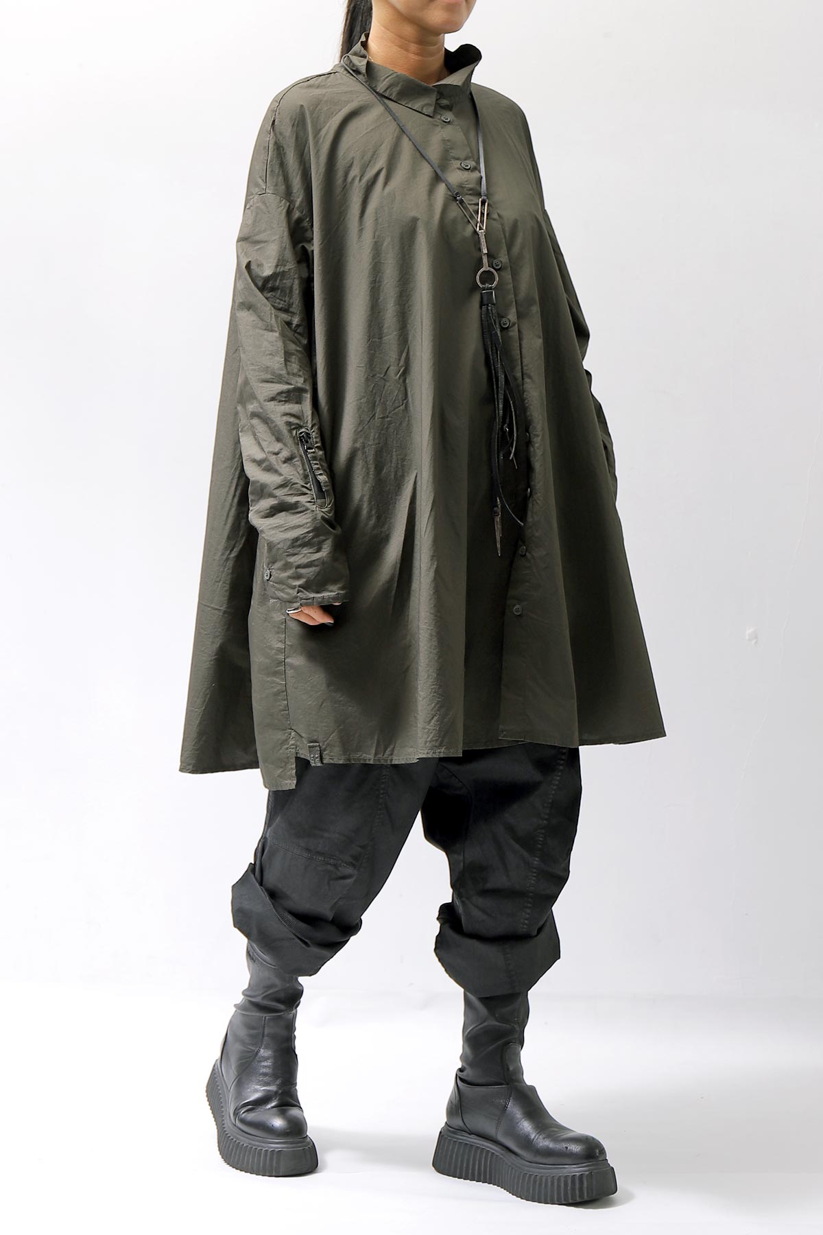 【RUNDHOLZ】 UNISEX OVERSIZE COTTON SHIRT 332 0915_JUNGLE