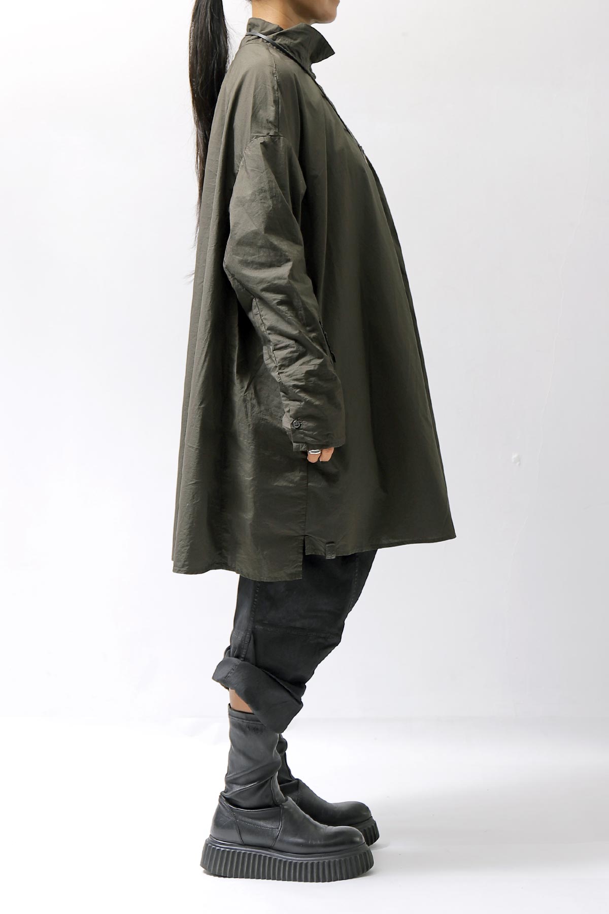 【RUNDHOLZ】 UNISEX OVERSIZE COTTON SHIRT 332 0915_JUNGLE