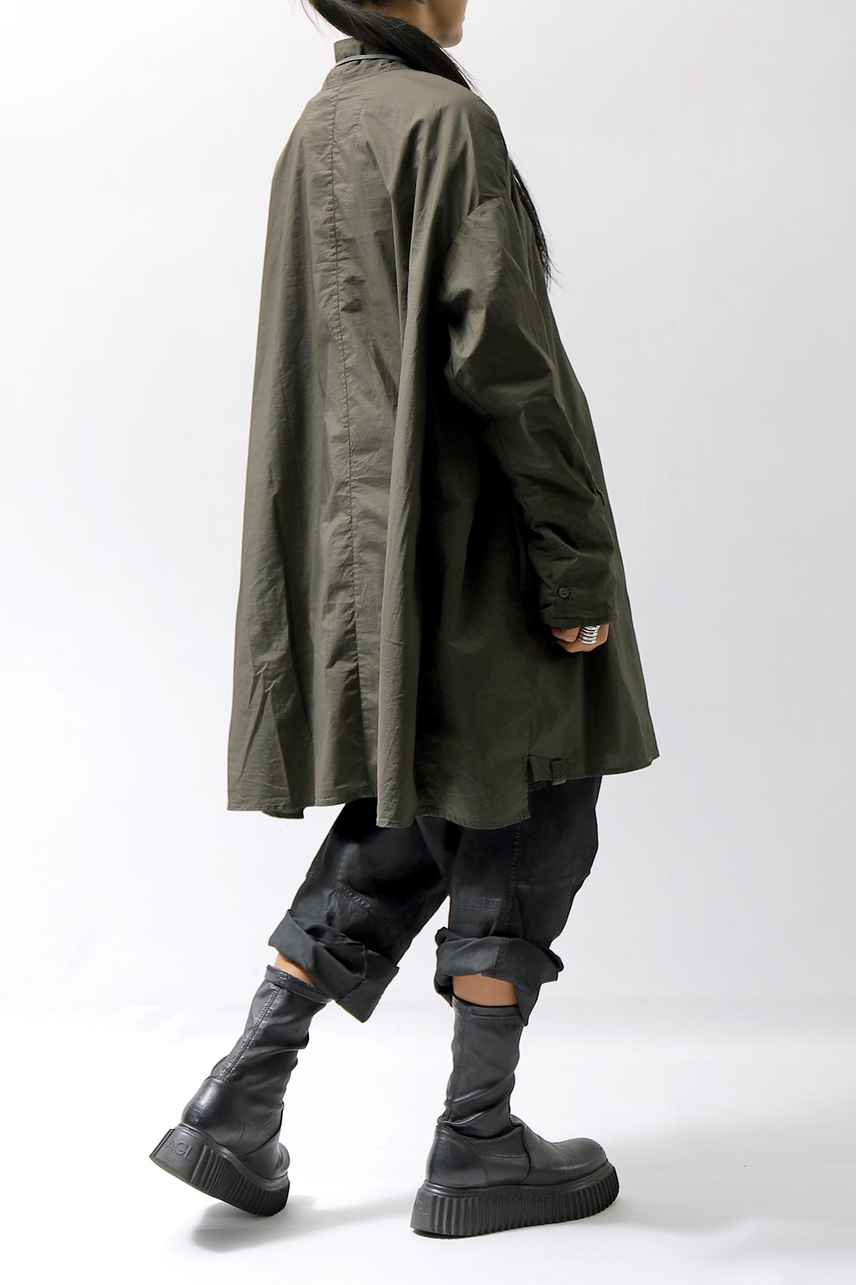 【RUNDHOLZ】 UNISEX OVERSIZE COTTON SHIRT 332 0915_JUNGLE