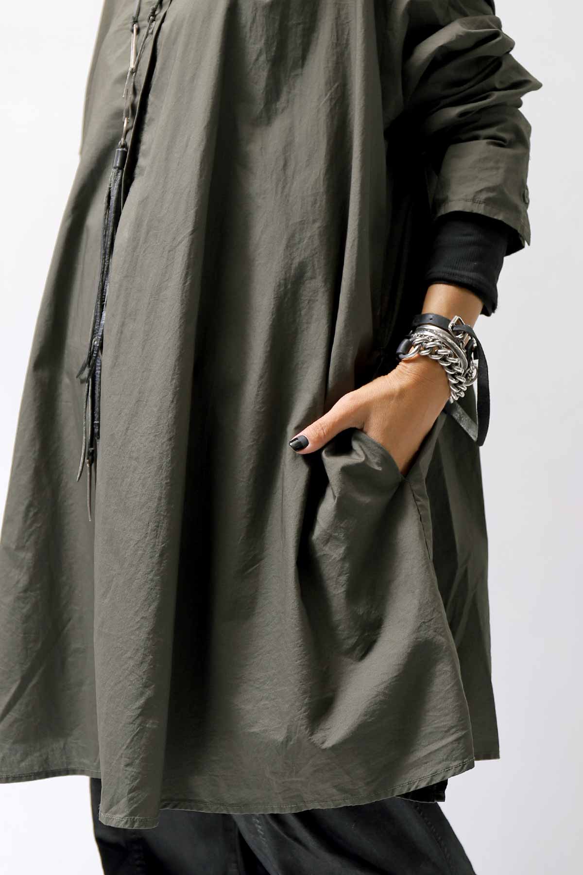 【RUNDHOLZ】 UNISEX OVERSIZE COTTON SHIRT 332 0915_JUNGLE