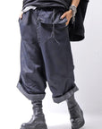 【RUNDHOLZ】 DENIM GLOSS WIDE SARRUEL PANTS 206_INDIGO BLACK GLOSS