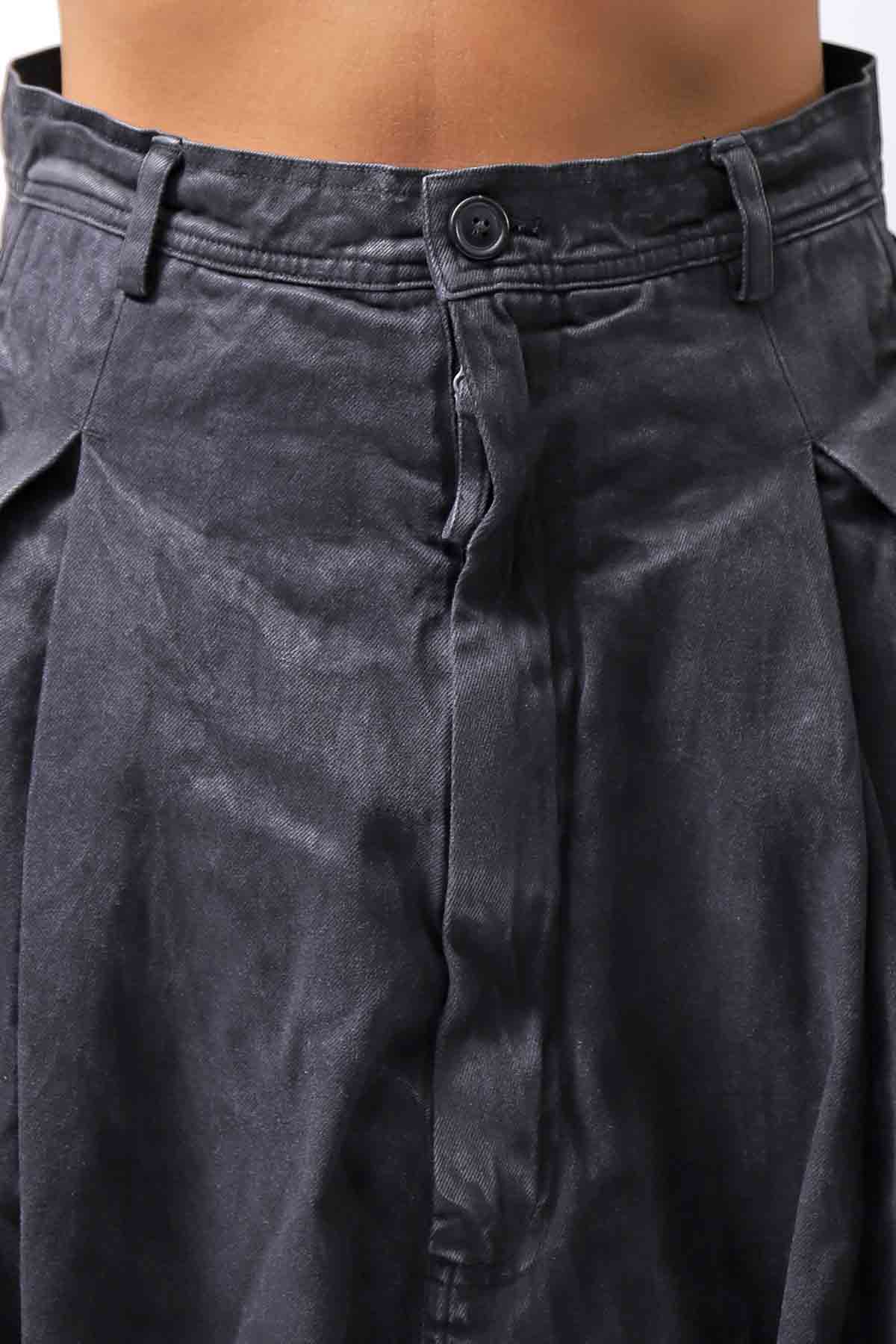 【RUNDHOLZ】 DENIM GLOSS BAGGY PANTS 103_BLACK GLOSS