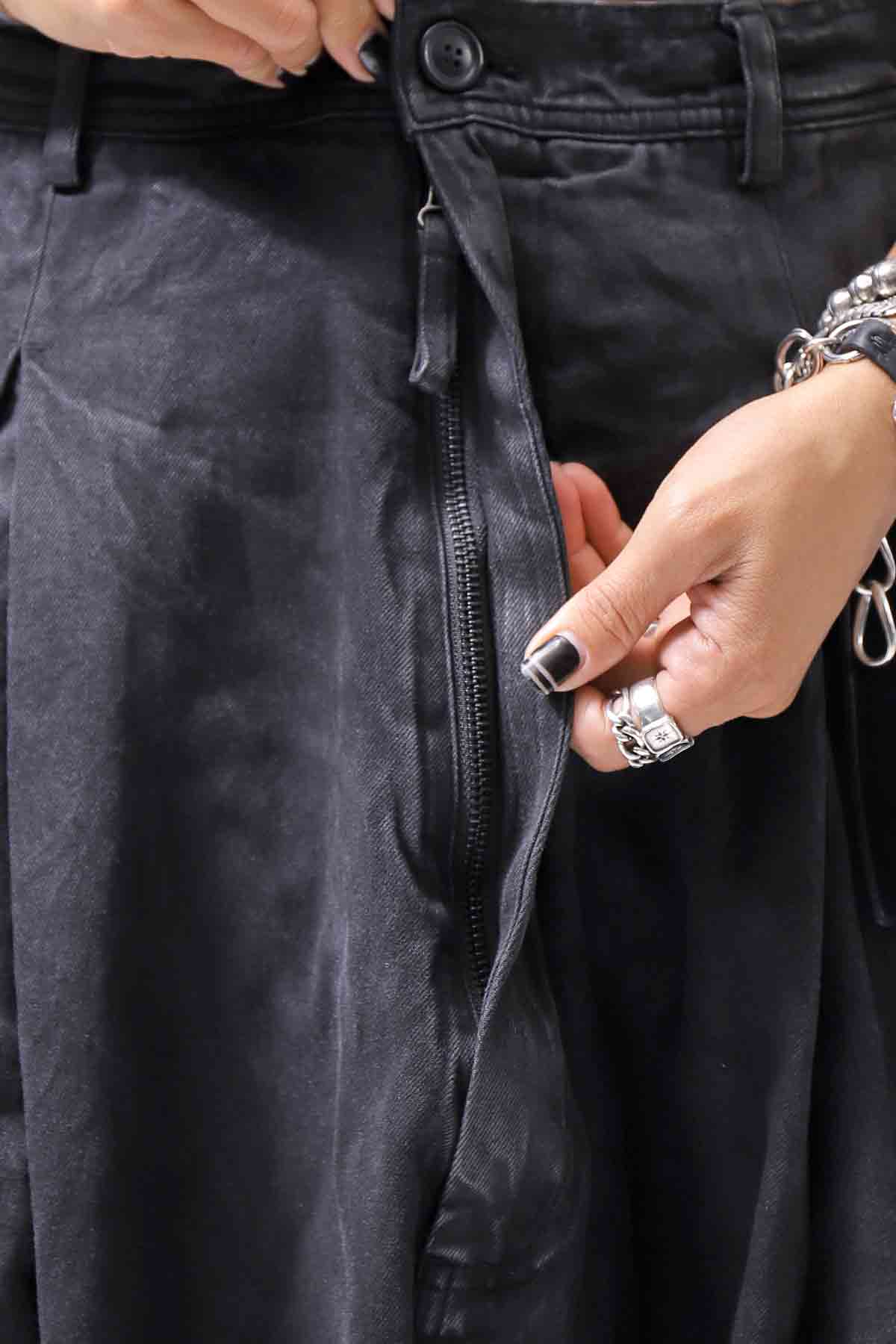 【RUNDHOLZ】 DENIM GLOSS BAGGY PANTS 103_BLACK GLOSS