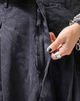 【RUNDHOLZ】 DENIM GLOSS BAGGY PANTS 103_BLACK GLOSS