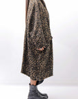【RUNDHOLZ】 OVERSIZED ECO-FUR SHORT HAIR LEOPARD COAT_LEO JACQUARD