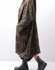 【RUNDHOLZ】 OVERSIZED ECO-FUR SHORT HAIR LEOPARD COAT_LEO JACQUARD