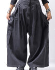 【RUNDHOLZ】 DENIM GLOSS BAGGY PANTS 103_BLACK GLOSS
