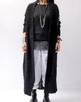 【thom/krom】 UNISEX ALPAKA LONG CARDIGAN WKJ172_BLACK