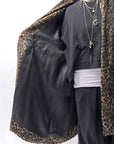 【RUNDHOLZ】 OVERSIZED ECO-FUR SHORT HAIR LEOPARD COAT_LEO JACQUARD