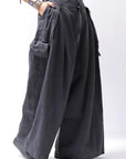 【RUNDHOLZ】 DENIM GLOSS BAGGY PANTS 103_BLACK GLOSS