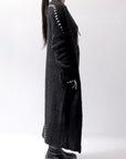【thom/krom】 UNISEX ALPAKA LONG CARDIGAN WKJ172_BLACK