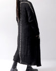 【thom/krom】 UNISEX ALPAKA LONG CARDIGAN WKJ172_BLACK