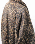 【RUNDHOLZ】 OVERSIZED ECO-FUR SHORT HAIR LEOPARD COAT_LEO JACQUARD