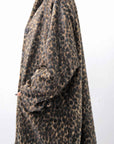 【RUNDHOLZ】 OVERSIZED ECO-FUR SHORT HAIR LEOPARD COAT_LEO JACQUARD