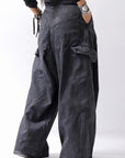 【RUNDHOLZ】 DENIM GLOSS BAGGY PANTS 103_BLACK GLOSS