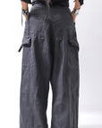 【RUNDHOLZ】 DENIM GLOSS BAGGY PANTS 103_BLACK GLOSS