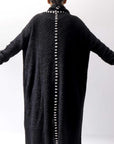 【thom/krom】 UNISEX ALPAKA LONG CARDIGAN WKJ172_BLACK