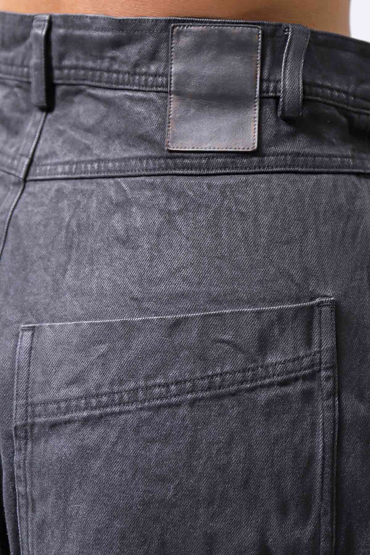 【RUNDHOLZ】 DENIM GLOSS BAGGY PANTS 103_BLACK GLOSS