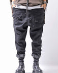 【RUNDHOLZ】 DENIM GLOSS SARRUEL PANTS 103_BLACK GLOSS