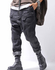 【RUNDHOLZ】 DENIM GLOSS SARRUEL PANTS 103_BLACK GLOSS