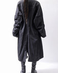 【RUNDHOLZ】 DENIM GLOSS OVERSIZED LIGHT COAT 103_BLACK GLOSS