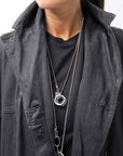 【RUNDHOLZ】 DENIM GLOSS OVERSIZED LIGHT COAT 103_BLACK GLOSS