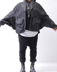 【RUNDHOLZ】 DENIM GLOSS DOLMAN SLEEVE JACKET 103_BLACK GLOSS