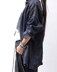 【RUNDHOLZ】 DENIM GLOSS OVER SIZED SHIRT 203_INDIGO BLACK GLOSS