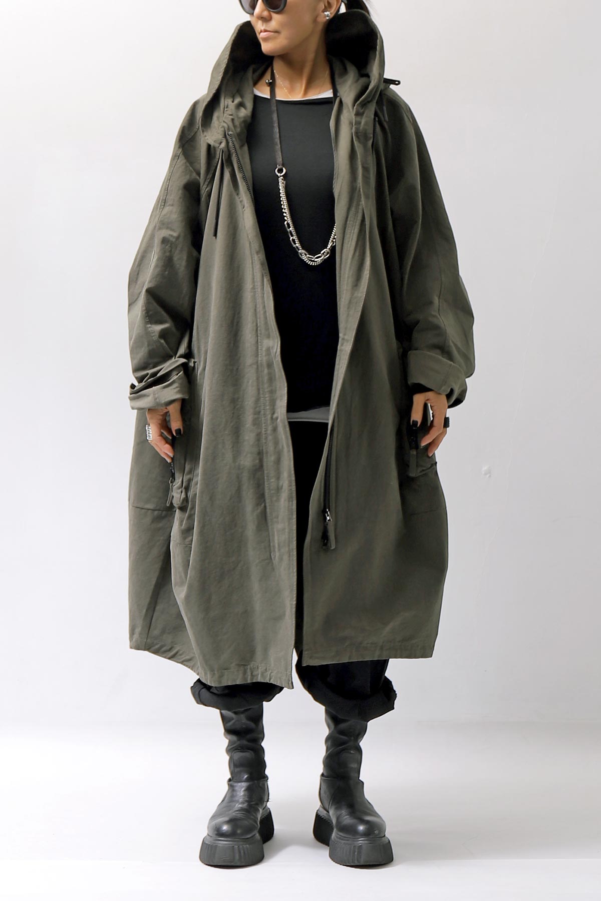 【RUNDHOLZ】 UNISEX OVERSIZED MODS COAT 323 1212_JUNGLE