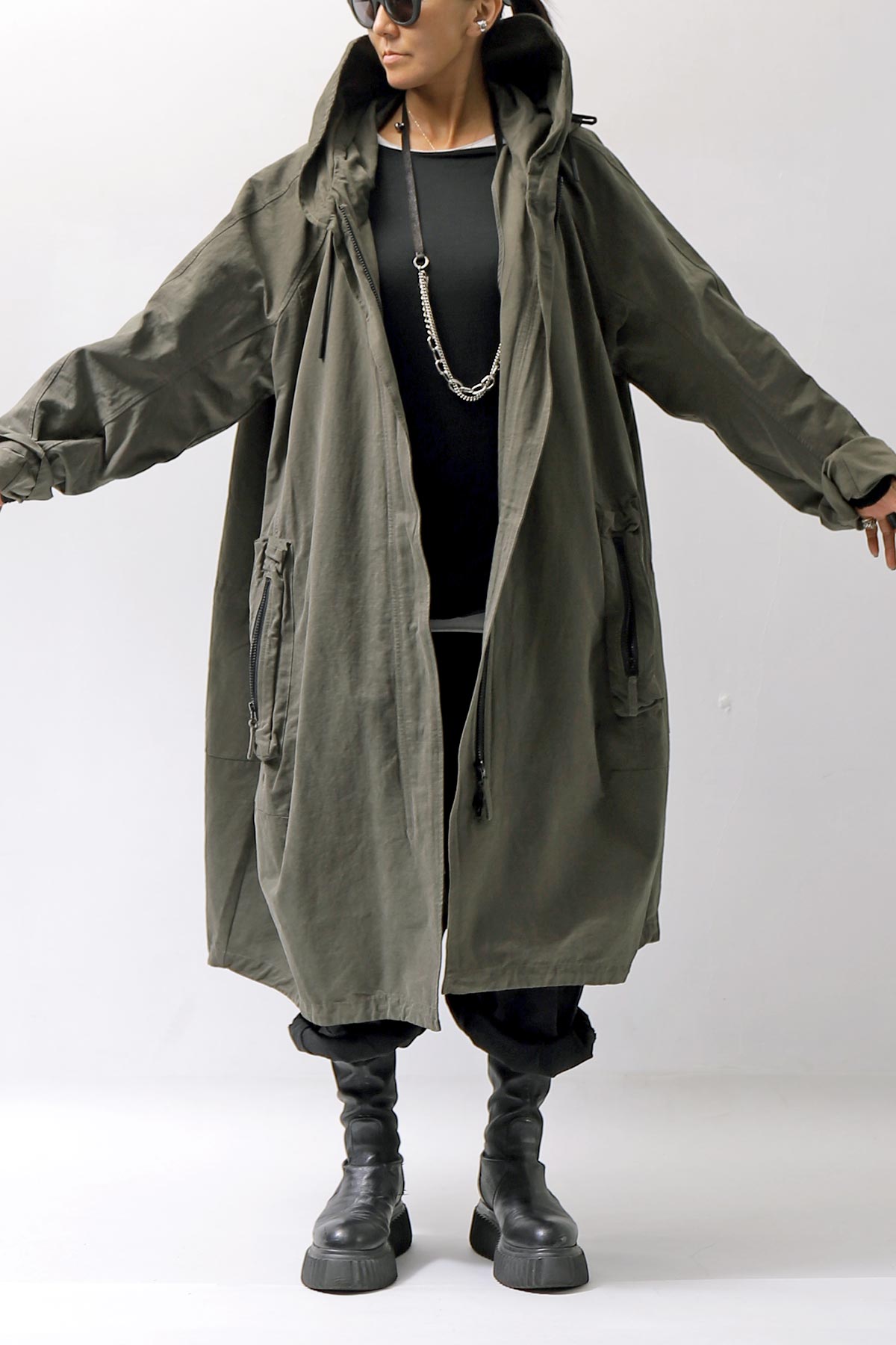 【RUNDHOLZ】 UNISEX OVERSIZED MODS COAT 323 1212_JUNGLE