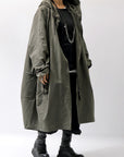 【RUNDHOLZ】 UNISEX OVERSIZED MODS COAT 323 1212_JUNGLE